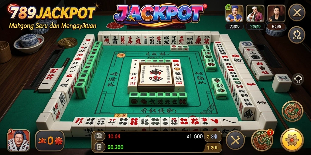 Gameplay Mahjong seru di 789JACKPOT dengan grafik yang menarik.