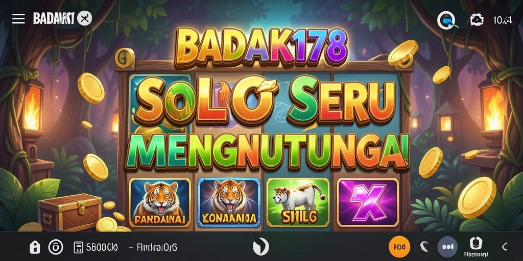 Tampilan gameplay menarik dari BADAK178 yang penuh warna.