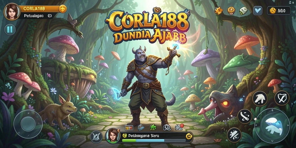 Tampilan gameplay petualangan seru dalam CORLA188.