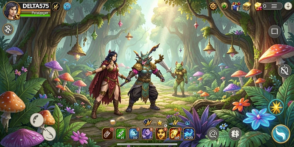 Tampilan gameplay DELTA575 yang menegangkan dan penuh petualangan.