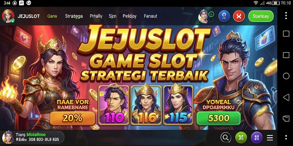 Menampilkan gameplay seru dan strategi menarik dalam JEJUSLOT.