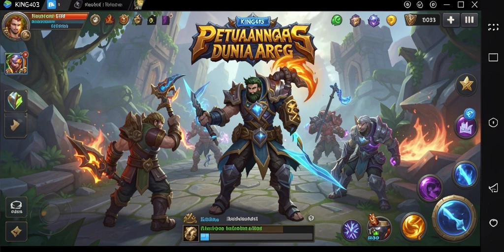 Tangkapan layar menunjukkan aksi mendebarkan dalam game ARPG.