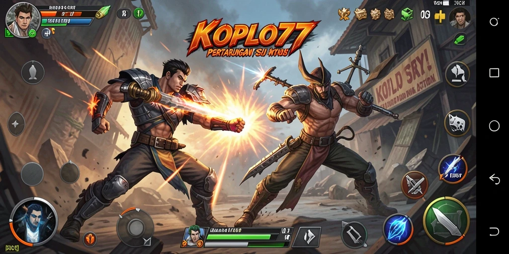 Gameplay aksi seru di KOPLO77 dengan pertarungan dinamis.