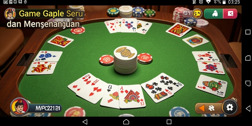Screenshot MPO2121 menampilkan serunya bermain Gaple.