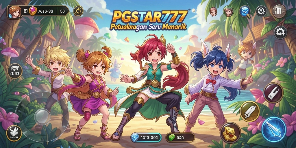 Tangkapan layar utama PGSTAR777 menunjukkan aksi seru dalam dunia Anime.