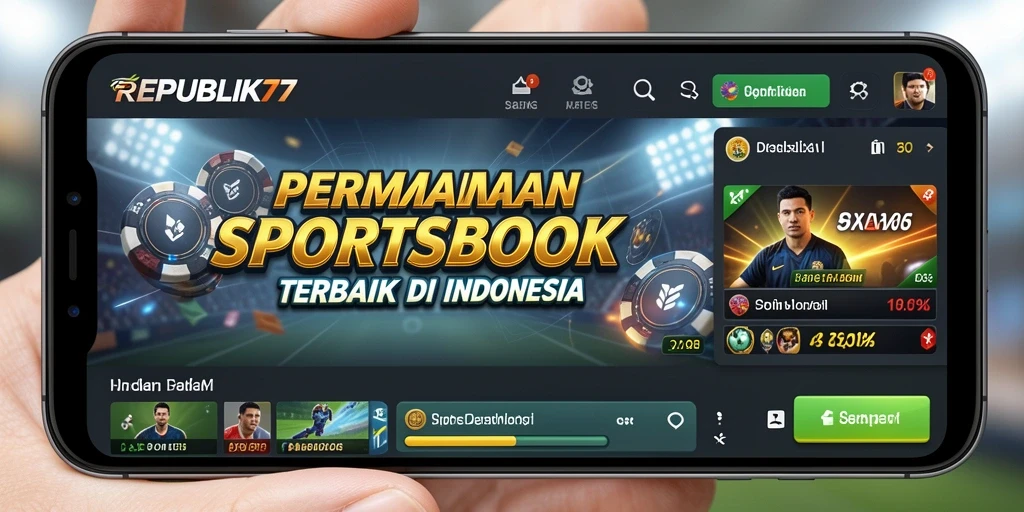 Tampilan utama <strong>REPUBLIK77</strong> yang menampilkan taruhan olahraga secara real-time.