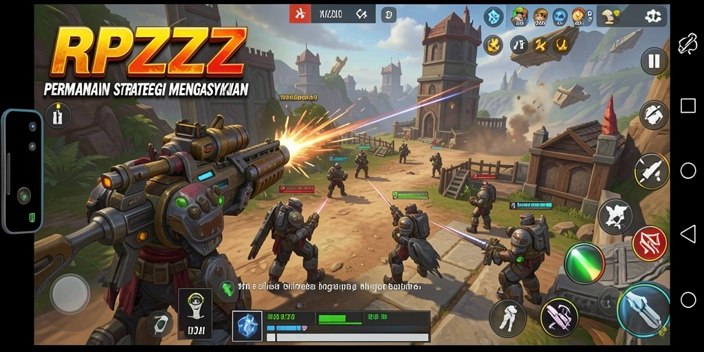 Tampilan gameplay RPZZZ yang penuh strategi dan aksi.