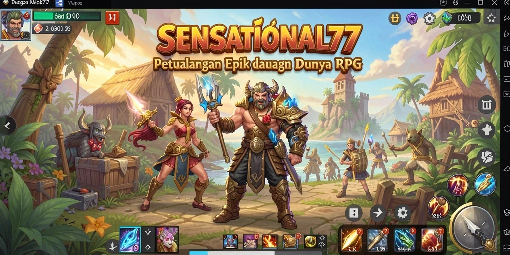Gameplay RPG yang seru dan menakjubkan di SENSATIONAL77.