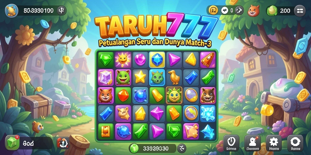 Tampilan gameplay TARUH777 yang seru dan penuh warna.
