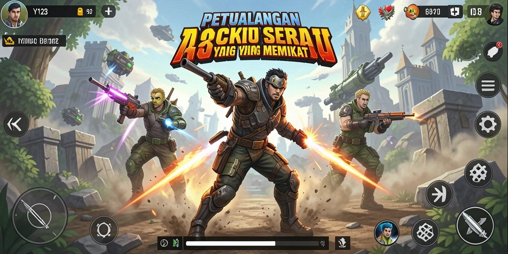 Gameplay seru dan menegangkan dalam YY123.